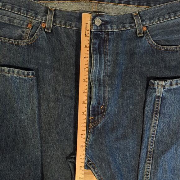Levi's 505 Jeans Mens 42W 30L Straight Leg Cotton - Picture 5 of 6